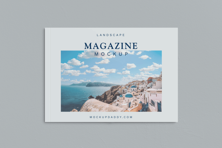 Download A4 Landscape Magazine Mockup - Mockup Daddy