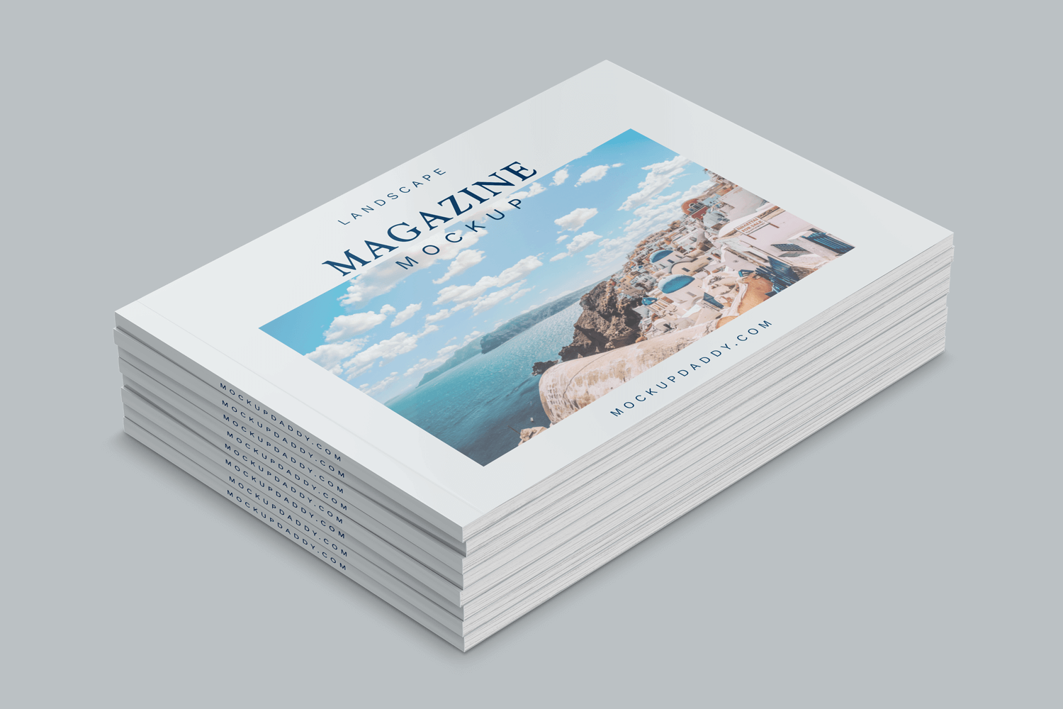 Download A4 Landscape Magazine Mockup - Mockup Daddy