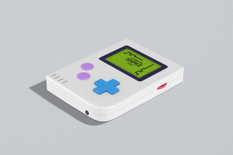 Retro Gaming Devices Mockup - Mockup Daddy