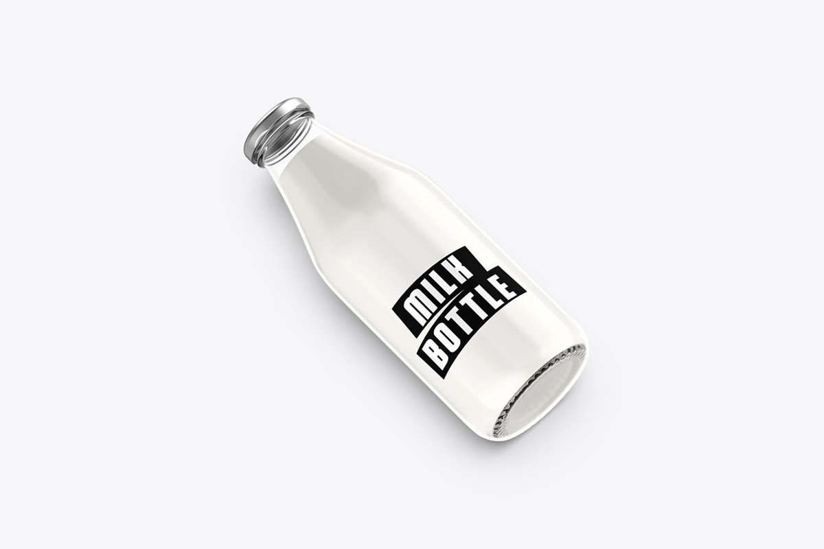 Milk Bottle Mockup(Big) - Mockup Daddy