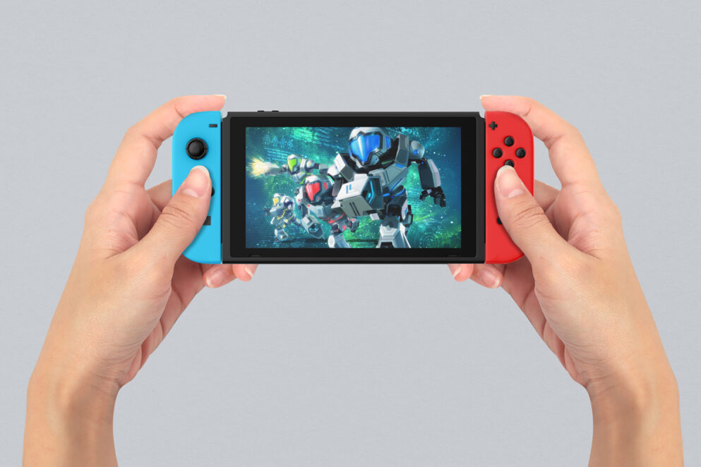 Nintendo Switch Gaming Mockup - Mockup Daddy