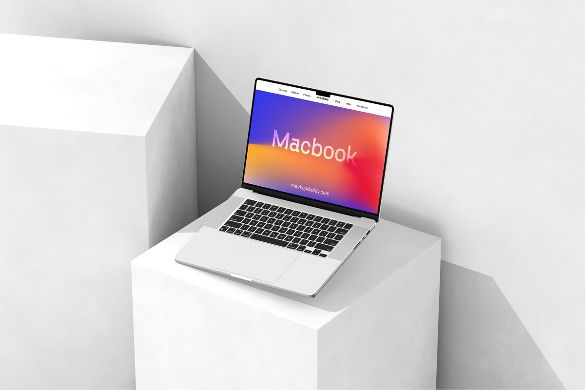 MacBook Scene Mockup - Mockup Daddy