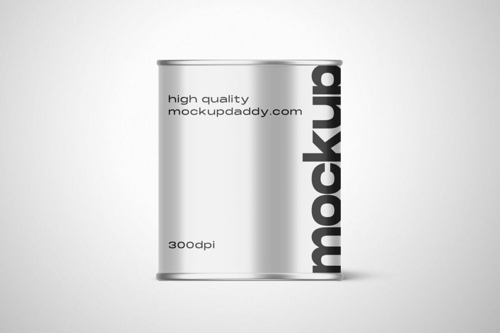 Big food Can mockup - Mockup Daddy