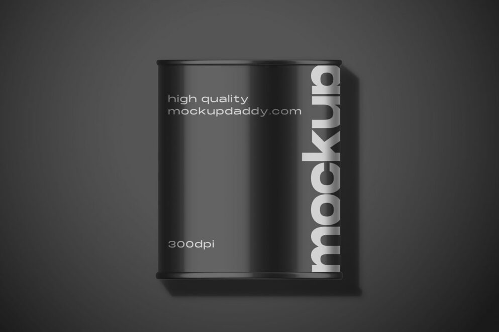 Big food Can mockup - Mockup Daddy