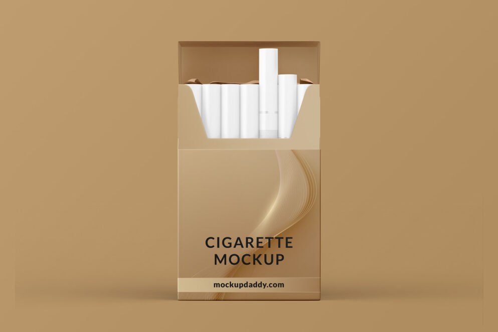 Cigarette and Packaging Mockup
