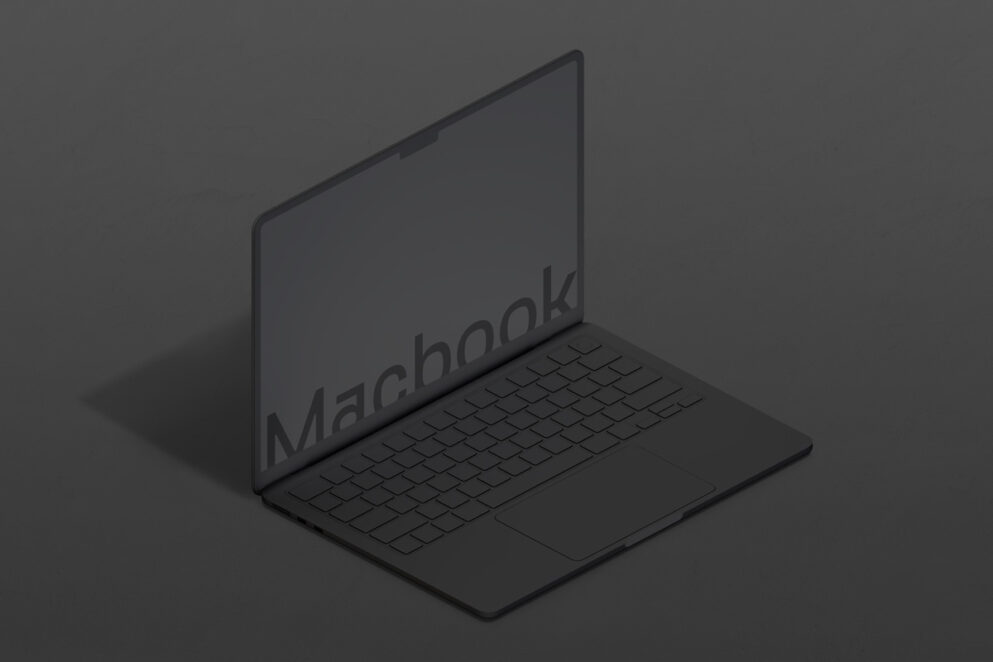 Free M2 MacBook Air Clay Mockup