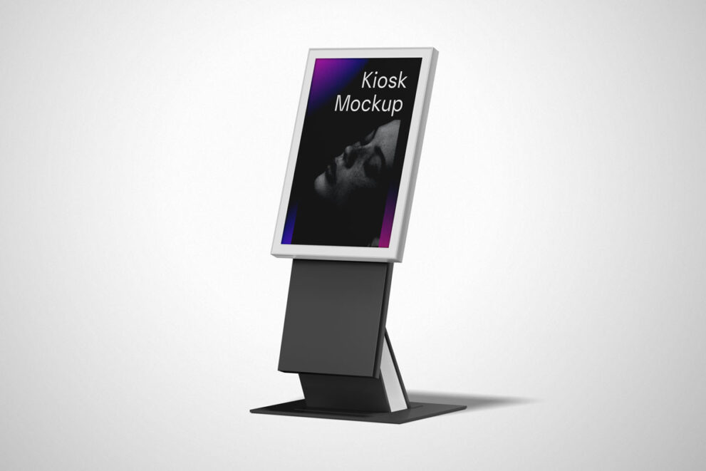 Information Kiosk Mockup - Mockup Daddy