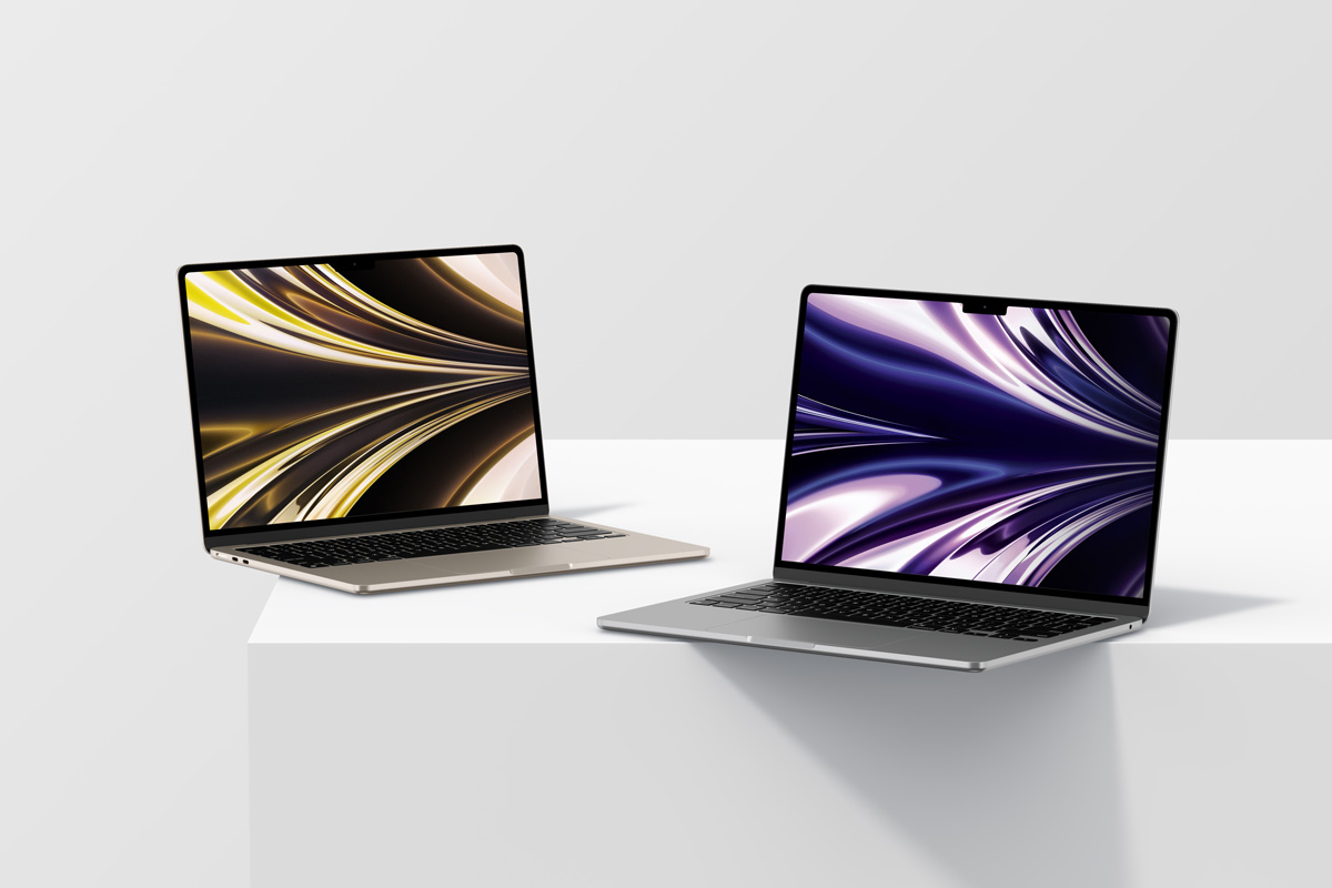 Macbook Air M2 Mockup - Mockup Daddy