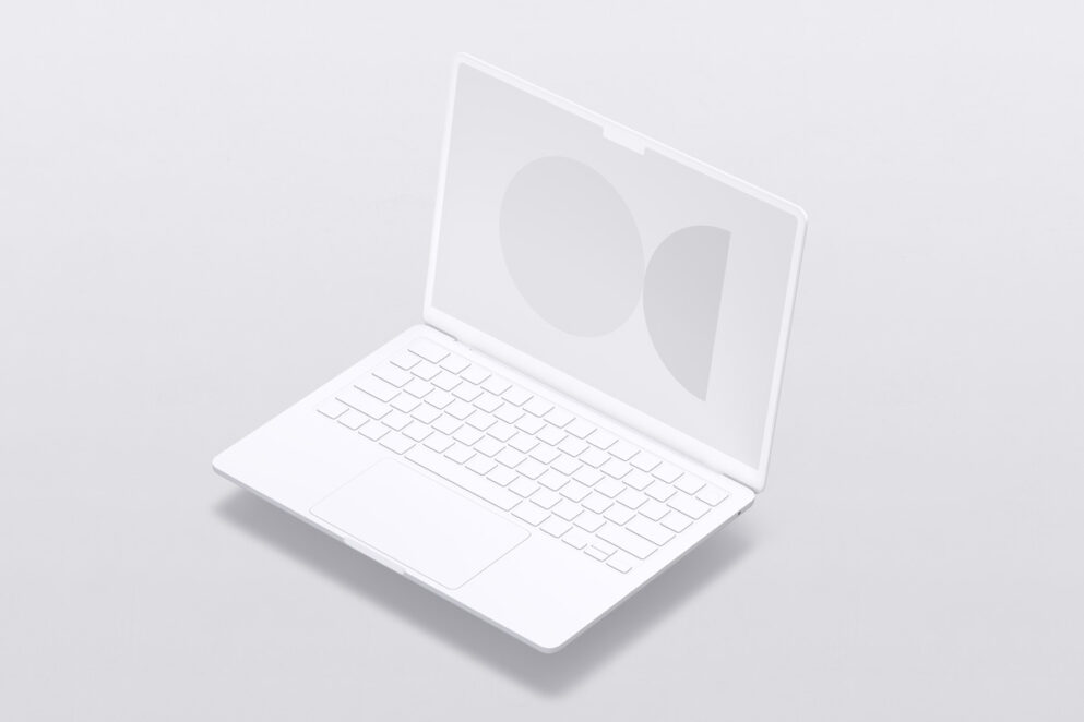 M2 MacBook Clay Mockup Free