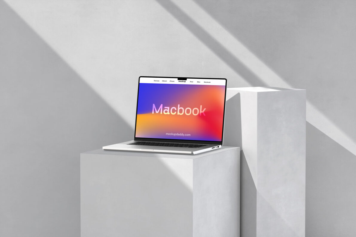 MacBook Scene Mockup - Mockup Daddy