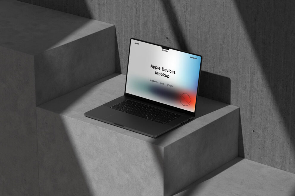 MacBook Scene Mockup - Mockup Daddy