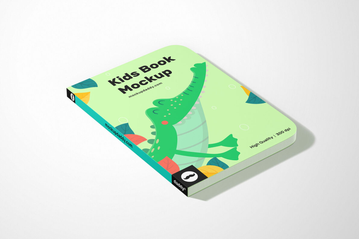 Children's Illustration Book Mockup (Rectangular)   Mockup Daddy