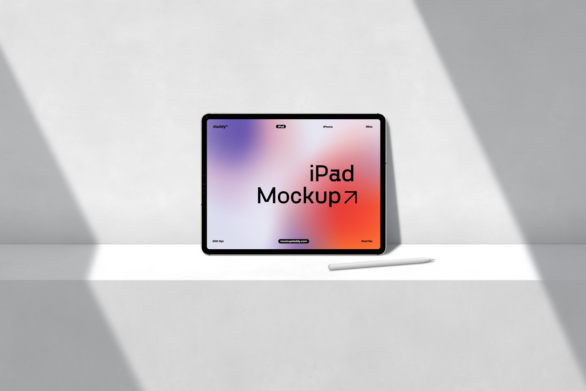 iPad Scene Mockup - Mockup Daddy