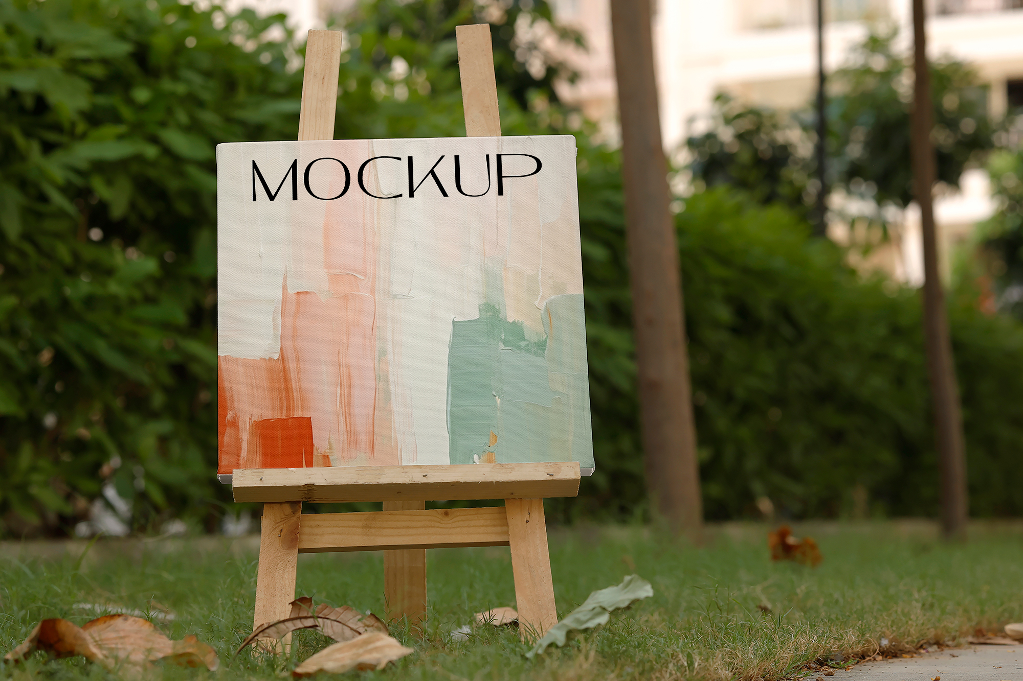 Square Canvas Mockup - Mockup Daddy