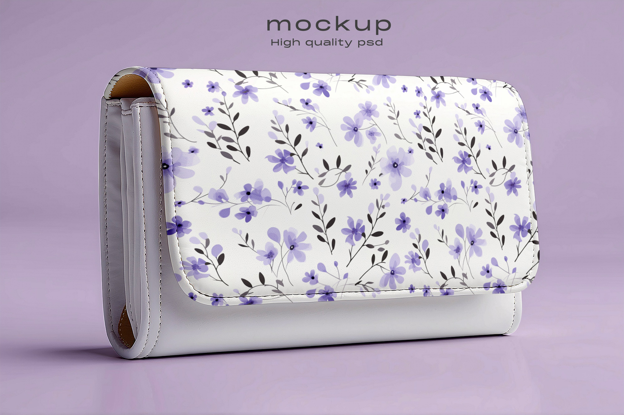 Woman Leather Wallet Mockup - Mockup Daddy