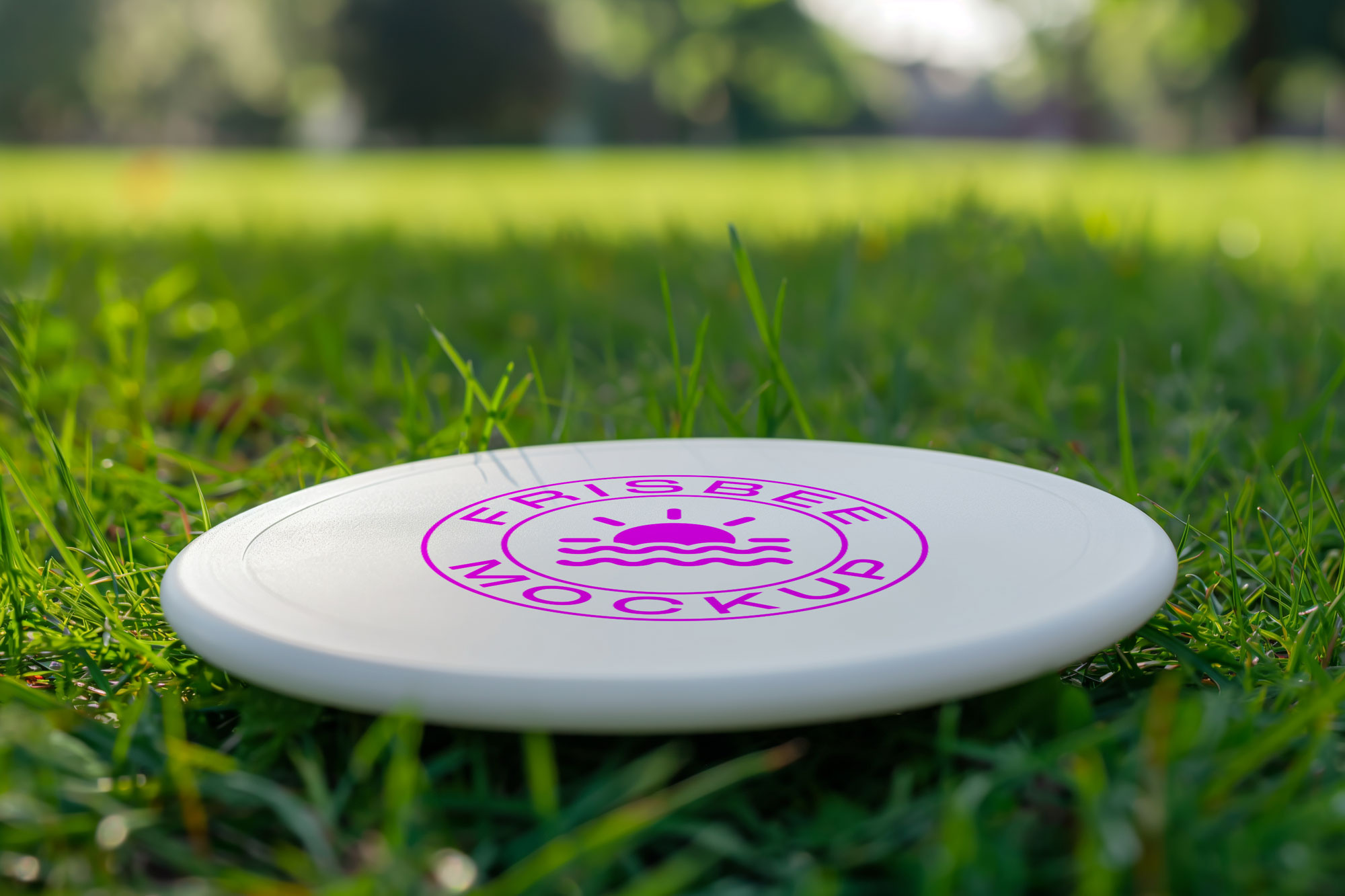 Customizable Frisbee PSD Mockup Close-up View - Mockupdaddy