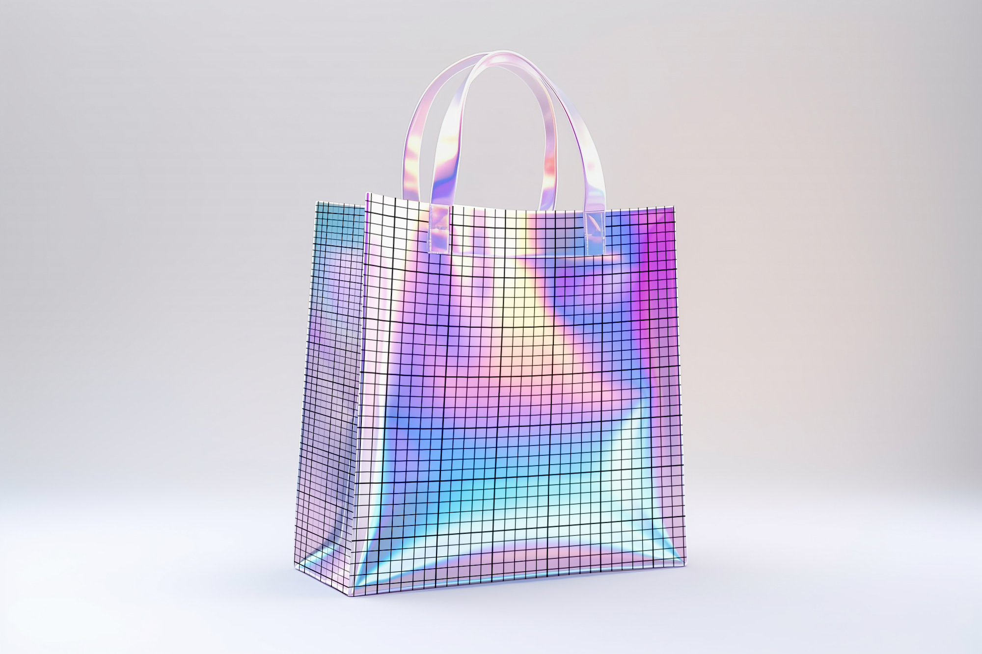 Amazon.com | Tote Top Handle Shoulder Bag Holographic Printing Handbag -  17.7x13x5.1in - by Top Carpenter | Travel Totes