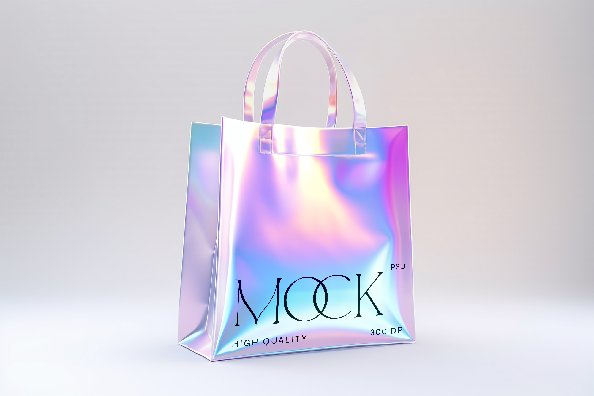 Clear Tote Bag Holographic Rainbow Work Shopping Bag Multi-Use Shoulder  Handbag - Walmart.com